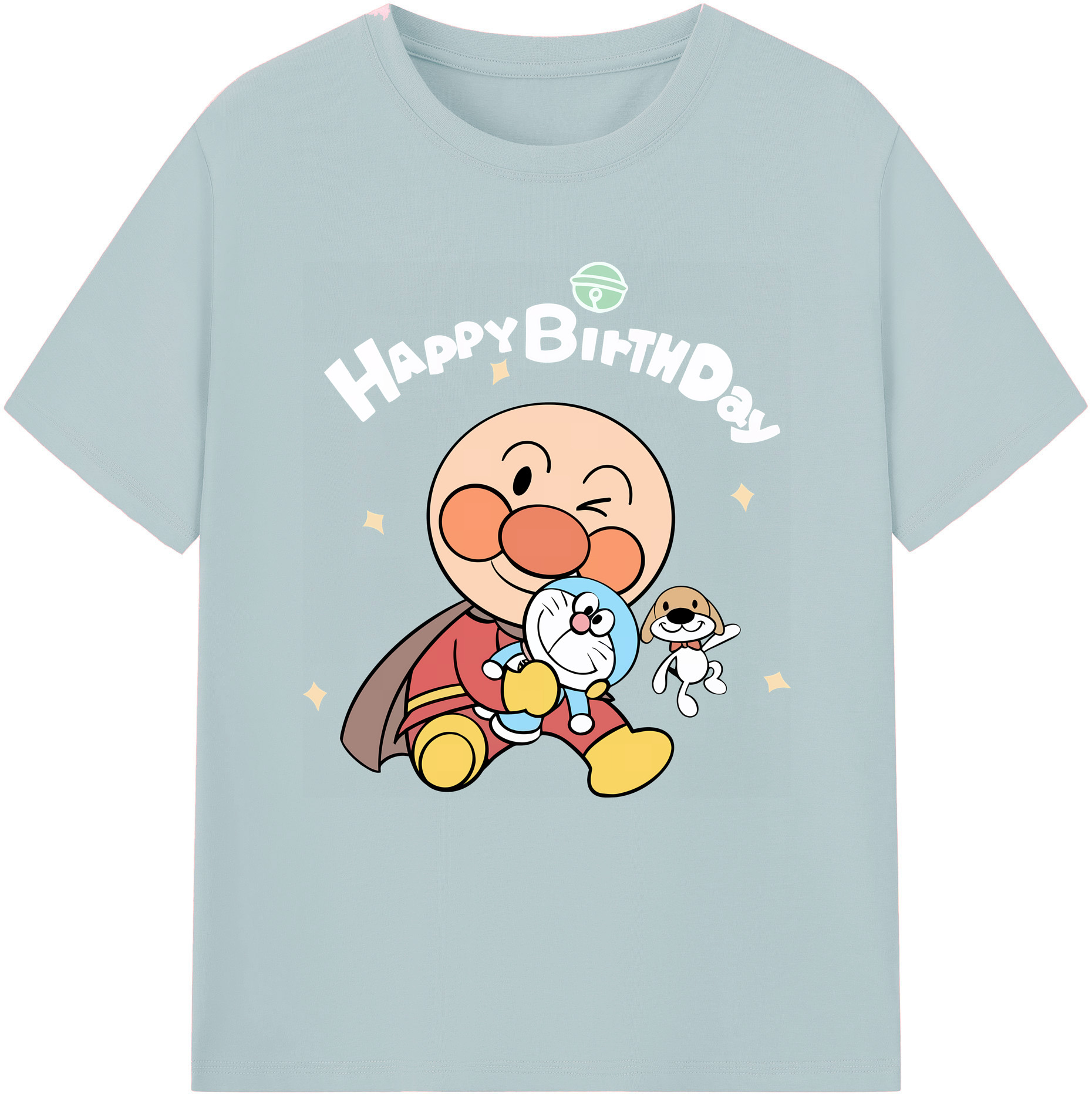 （画像用） アンパンマン Anpanman 綿100％半袖Tシャツ（フロントプリント）